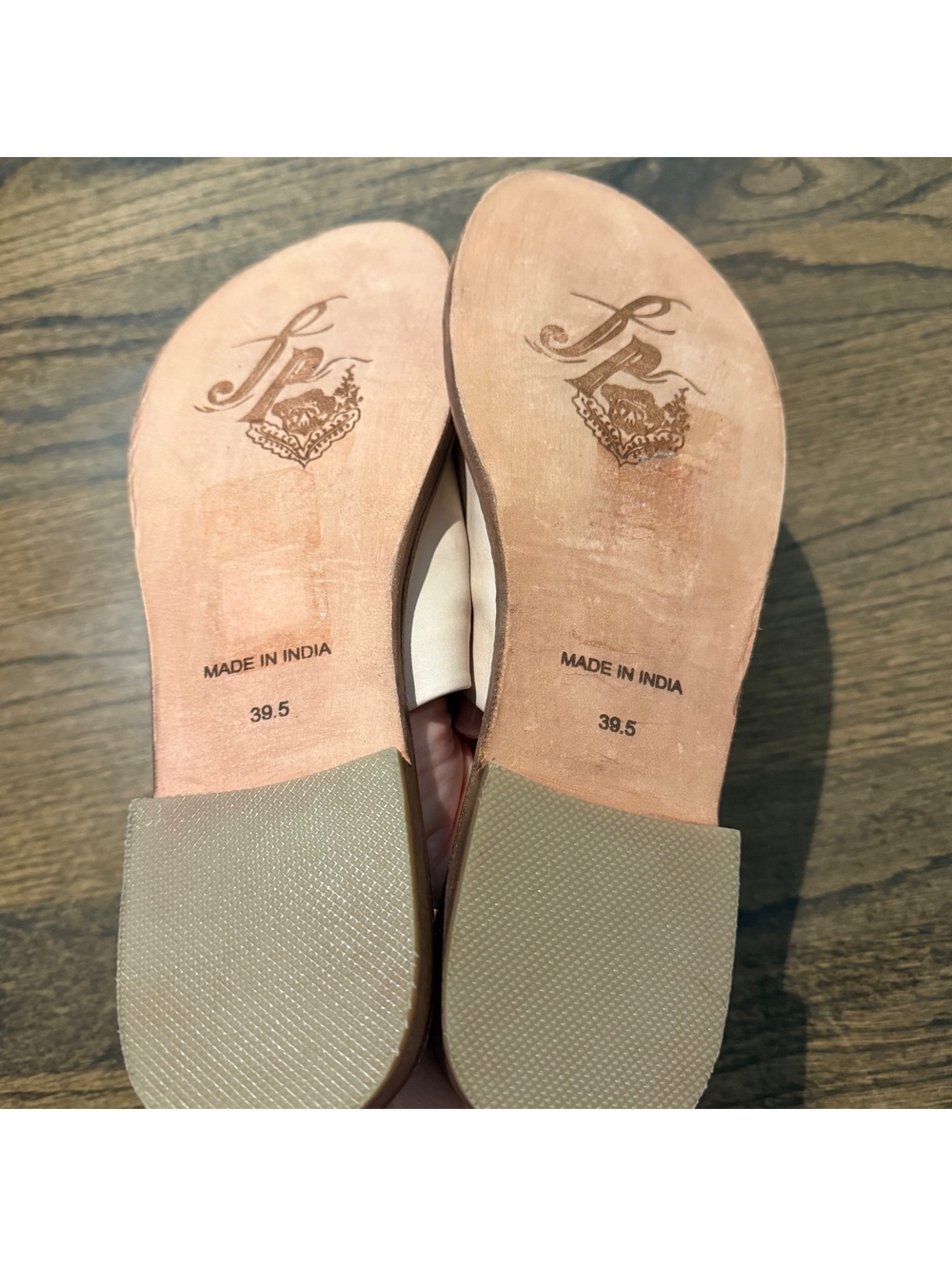 New Free People Vicente Leather Slide Sandals "Natural" SZ 39.5 US SZ 9.5 - Picture 6 of 6